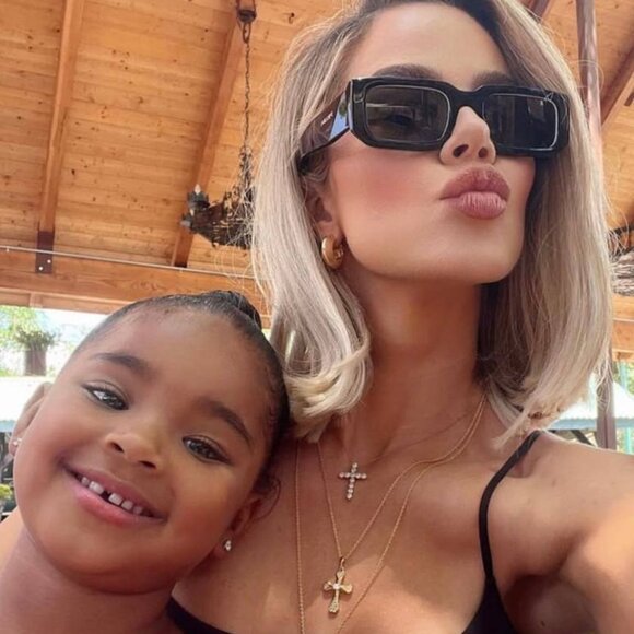 Prada PR06YSF 09Q5S0 Rectangle Sunglasses - Black & White/Grey - Picture 3 of 12